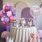 Purple and Pink Balloons Heart Balloons as Princess Birthday Party Decorations, Metallic Magenta Hot Pink Purple Confetti Balloon 18 inch Clear Heart Shape Balloon for Girls Happy Birthday Party Decor